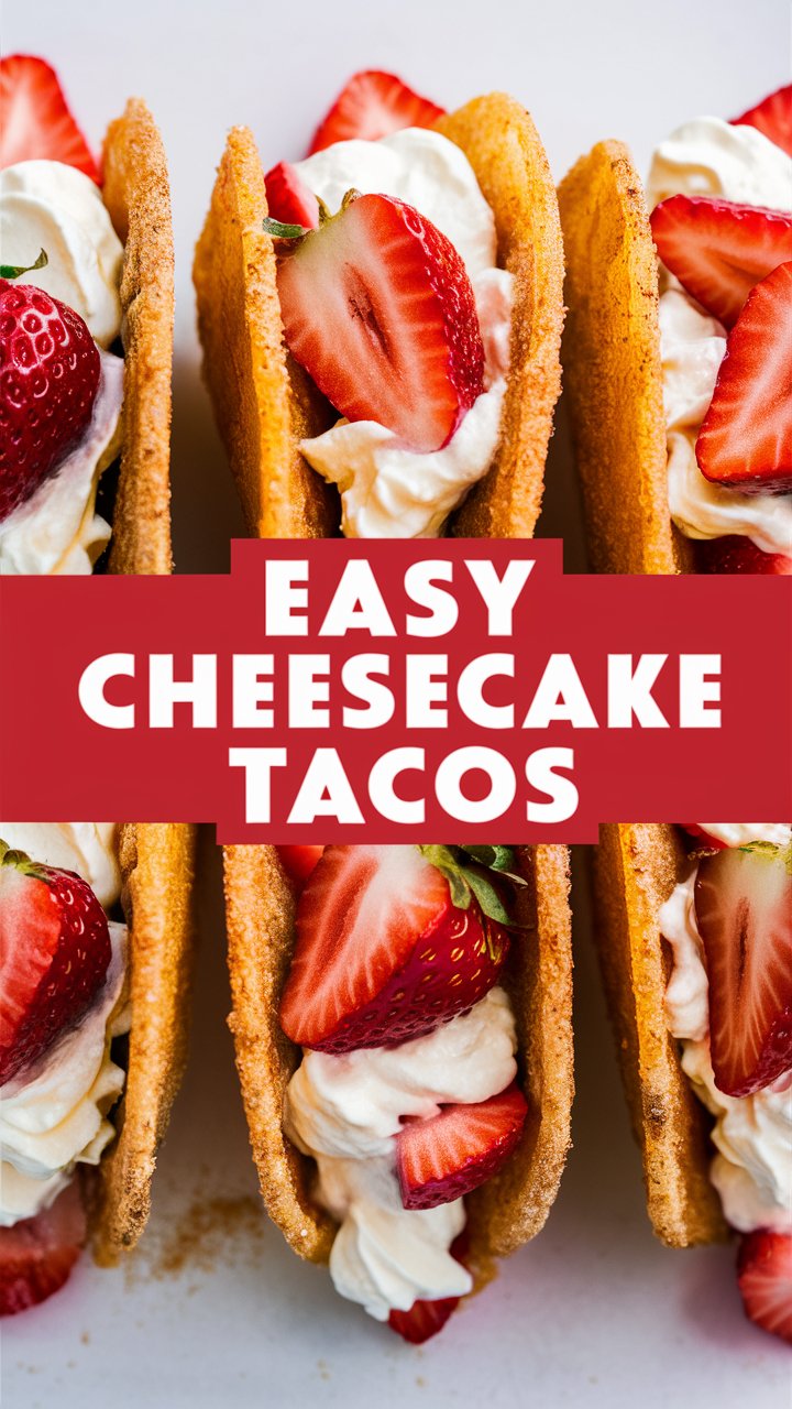 Strawberry Cheesecake Tacos: Perfect for Parties and Potlucks