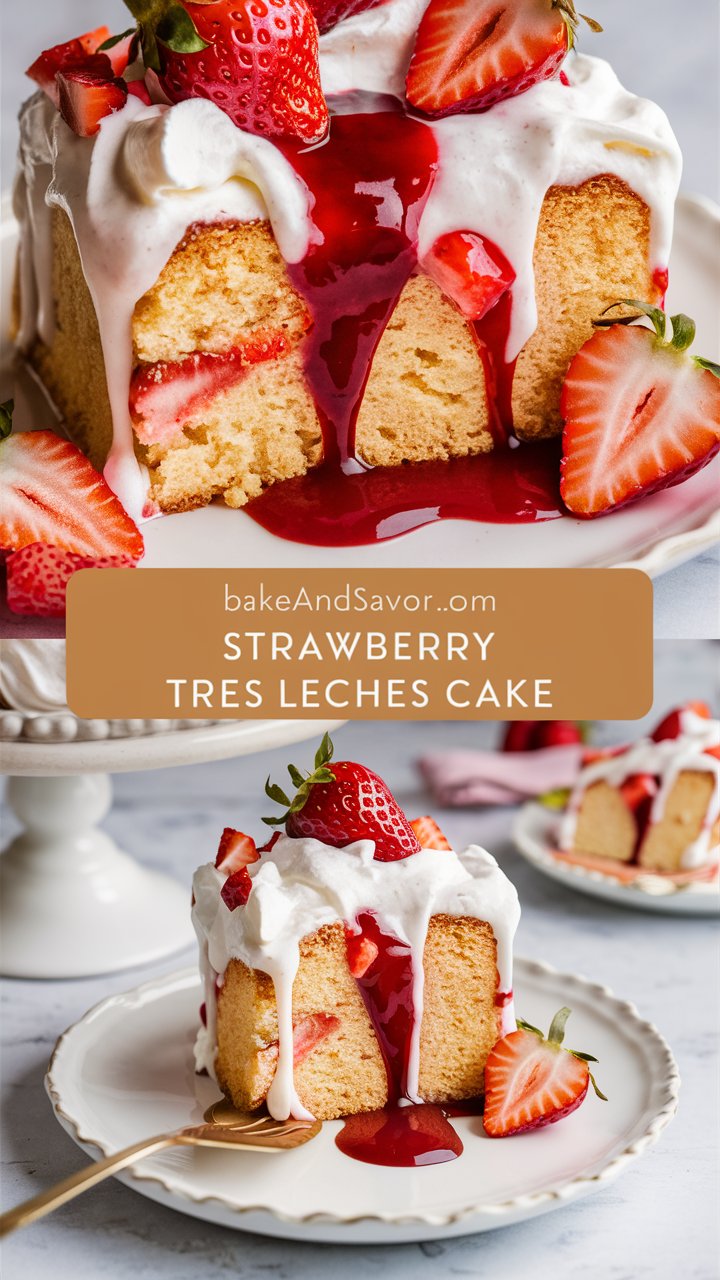 Strawberry Tres Leches Cake: A Creamy, Fruity Twist on a Classic Dessert