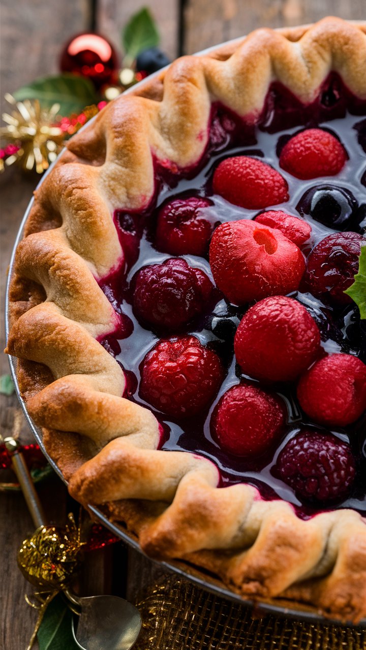 Caramelized Onion & Cranberry Tart