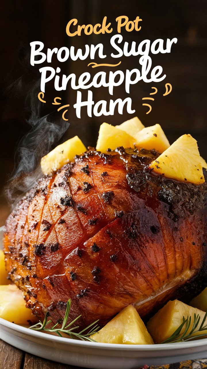 Delicious Slow Cooker Pineapple Glazed Ham Recipe