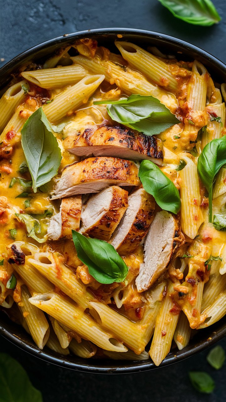 Delicious Chicken Alfredo Penne Recipe