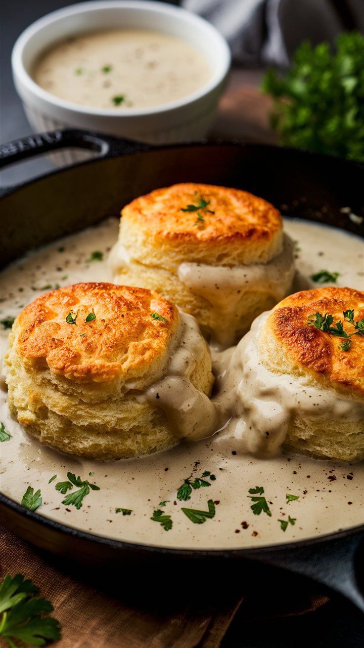 Sour Cream Biscuits and Gravy: A Deliciously Creamy Breakfast Classic