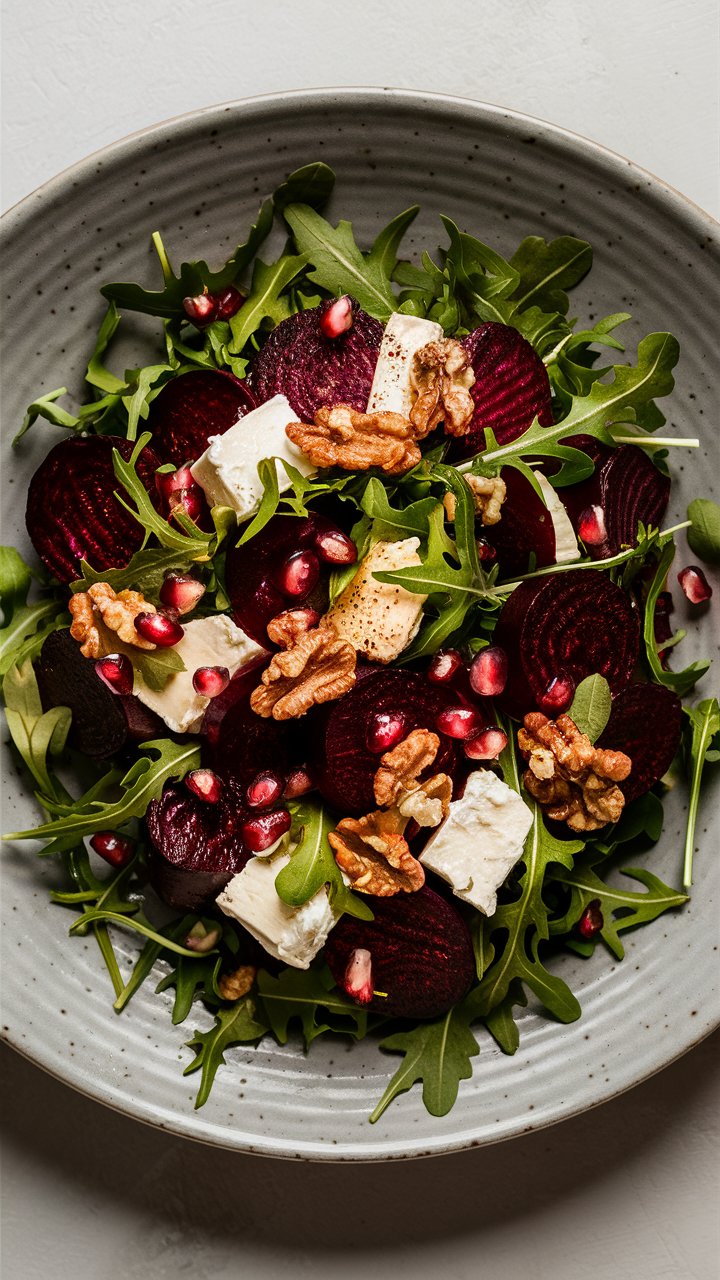 Delicious Beetroot Salad with Feta & Walnuts Recipe