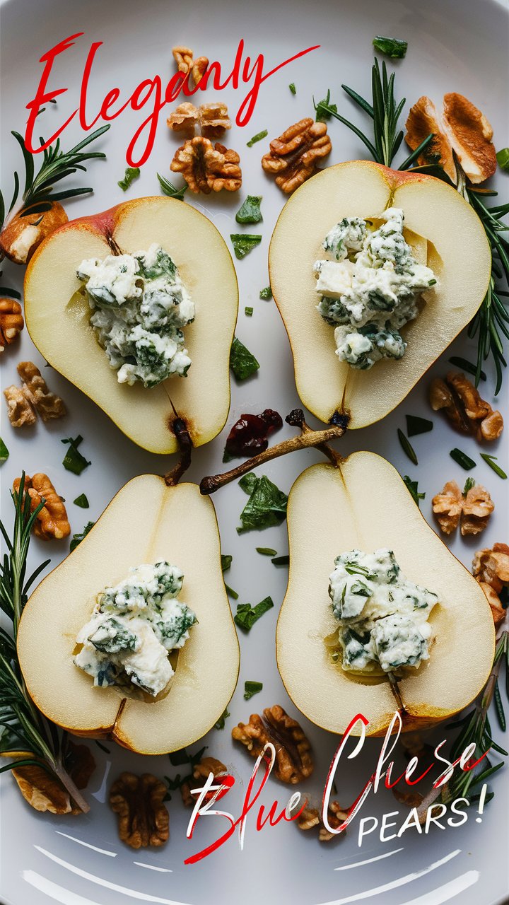 Elegant Ricotta Cheese Stuffed Pears