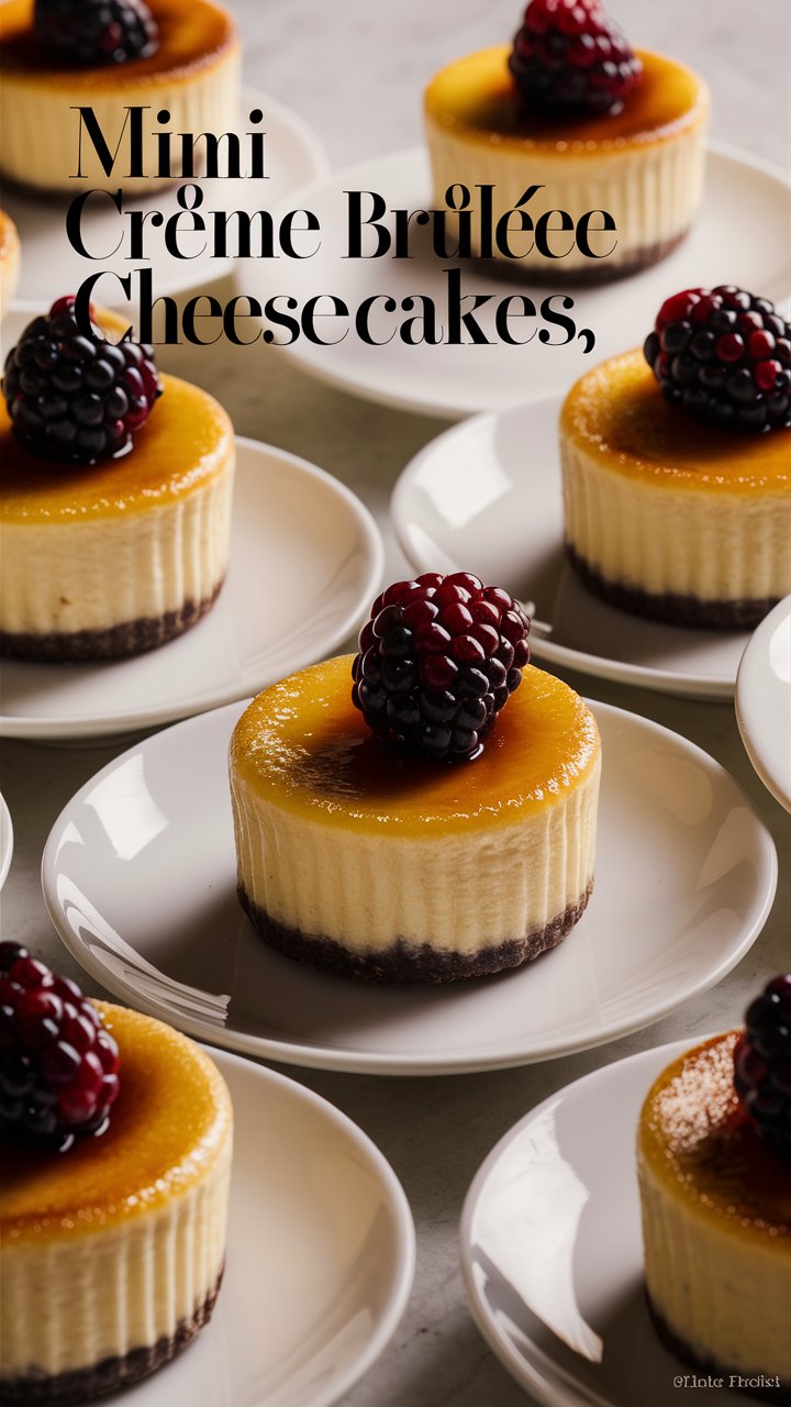 Delightful Mini Crème Brûlée Cheesecakes Recipe