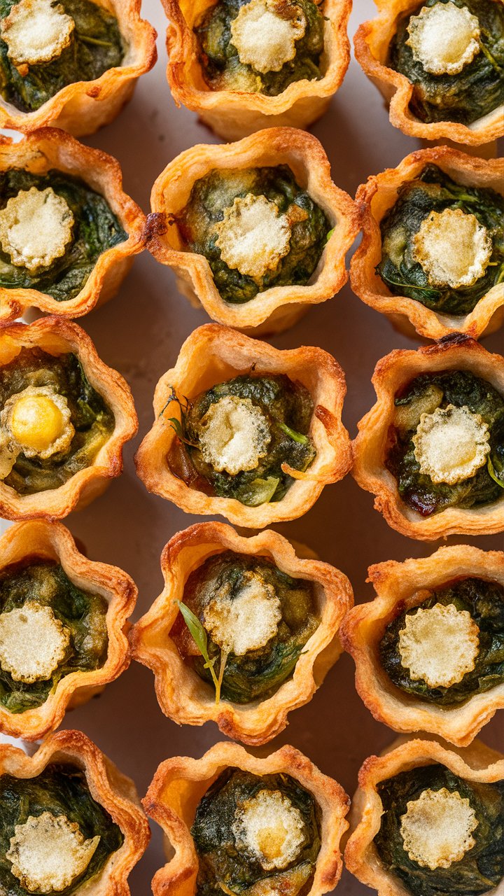 Easy Mini Spinach Artichoke Dip Bites Recipe